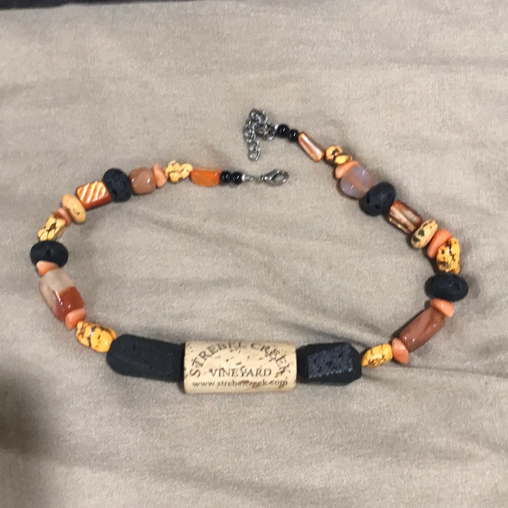 Unique cork necklace